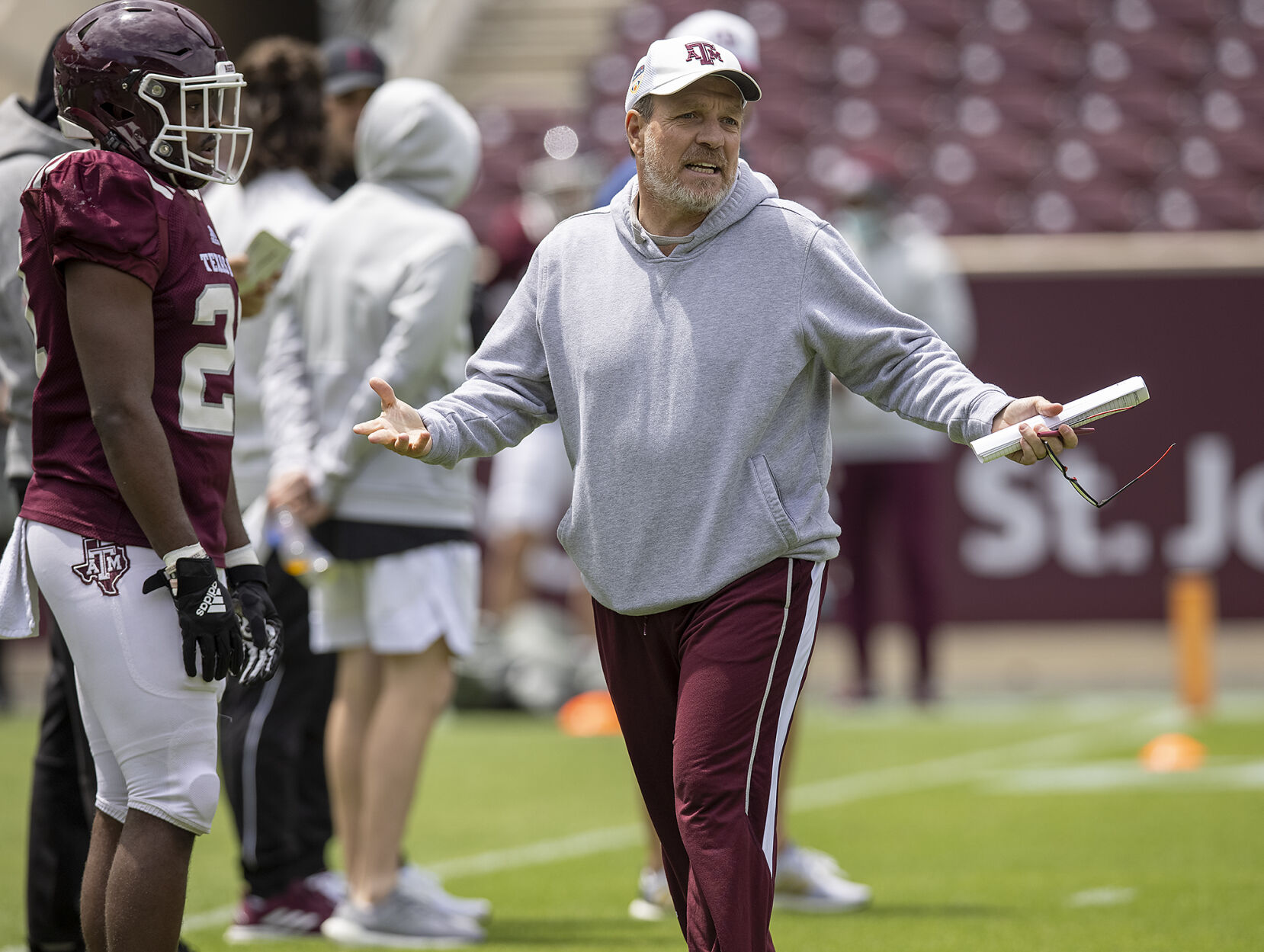 Spring football practice